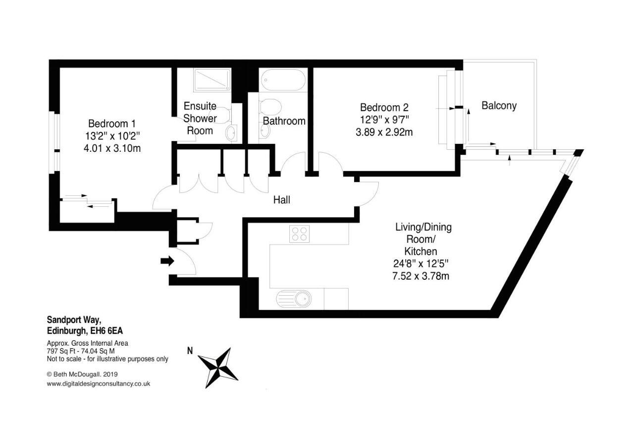 The Sandport Way Residence Edinburgh Buitenkant foto